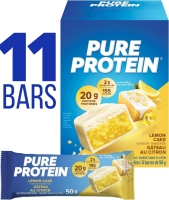 11 New PURE PROTEIN Gluten Free Lemon Cake Bars (50g ea)