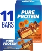 11 New PURE PROTEIN Gluten Free Chocolate Peanut Caramel Bars (50g ea)