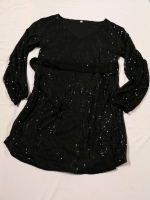 New sz Medium Women's Sequin Dress with Sash Belt