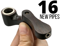 16 (Sixteen) New Wooden Folding Smoking Pipes