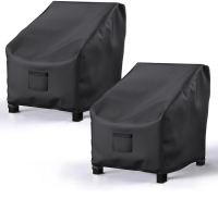 New BROSYDA Patio Chair Furniture Covers 2 Pack, Outdoor Furniture Cover Waterproof, Heavy Duty Lounge Deep Seat Covers 36"W&times;37"D&times;36"H