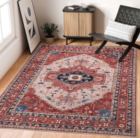 New ComiComi Washable Rug 5x7 - Stain Resistant Vintage 5x7 Area Rug