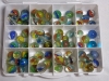 Assorted Marble Lot in Cases , Large and Small - 3