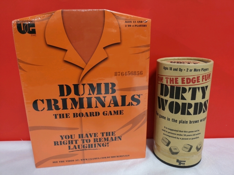 2 New University Games Dumb Criminals & Dirty Words