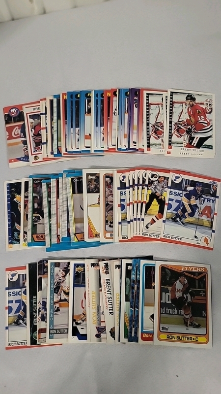 60+ NHL Hockey Cards - All From The Sutter Family