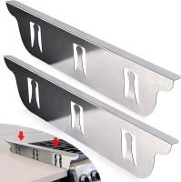 New - KosyLand Stove Guard, Stainless Steel Stove Gap Covers, Heat Resistant & Easy to Clean