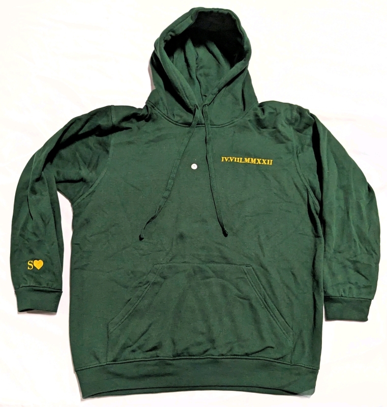 New Embroidered IV VII MM XXII (April 7, 2022) Hoodie Size: Large