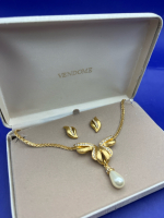 Vintage Vendome Necklace Earring Set ORIGINAL Box
