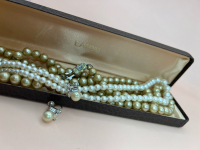 Vintage EATON Box Sterling Screwbacks Necklaces