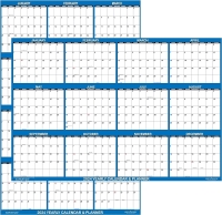 New - 24" x 36" SwiftGlimpse 2024 Wall Calendar Erasable Large Wet & Dry Erase