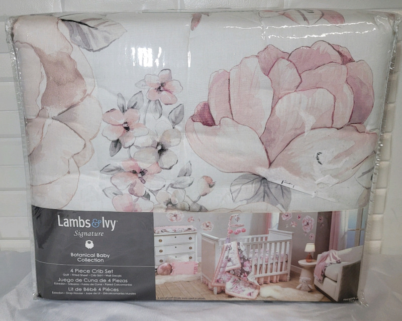 New - Lambs & Ivy Signature 4pc Bedding Crib Set