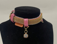 NEW Pink Sparkly Rhinestone crusted PetsHome Collar