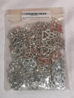 70+ New Paw Print Charms + 14 Little Plastic Containers with Labels