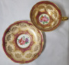 Vintage Paragon Rose Red & Gold Double Warrant Cup & Saucer , Both Ring True - 3
