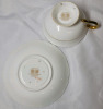 Vintage Paragon Rose Red & Gold Double Warrant Cup & Saucer , Both Ring True - 4