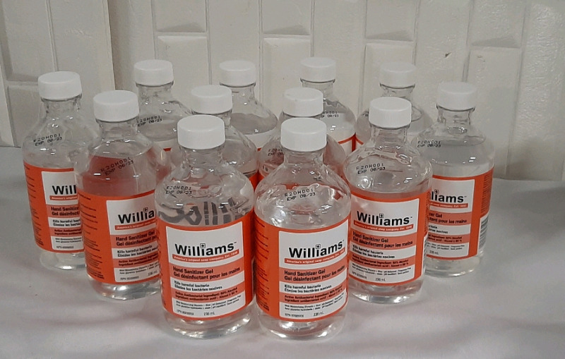 New Williams Gel Hand Sanitizer 12 Bottles