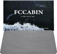 New Fccabin Diatomite Stone Bath Mat 23.7" x 15.4" x 0.3"