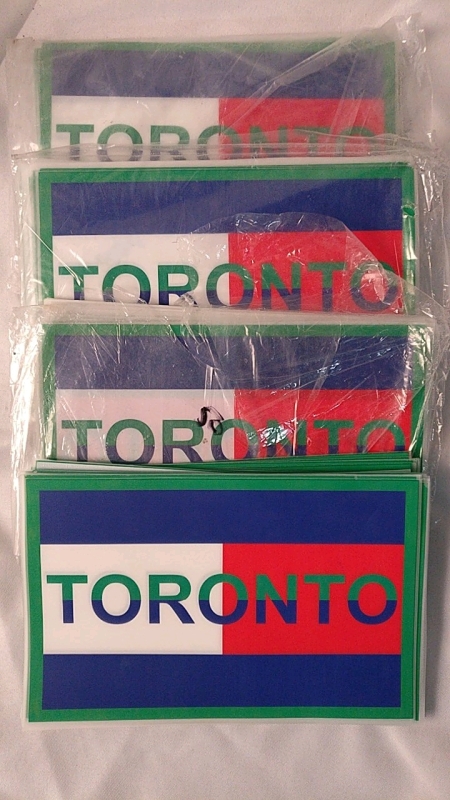 Vendors Lot - 200 New Toronto Iron On Patches - 8.5"x5.5"
