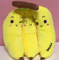 Soft Plush Bananas 8&rdquo;x9&rdquo;