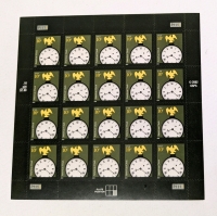 2003 US Postal ' American Clock ' 10 Cent Postage Stamp Panel - 20 Stamps