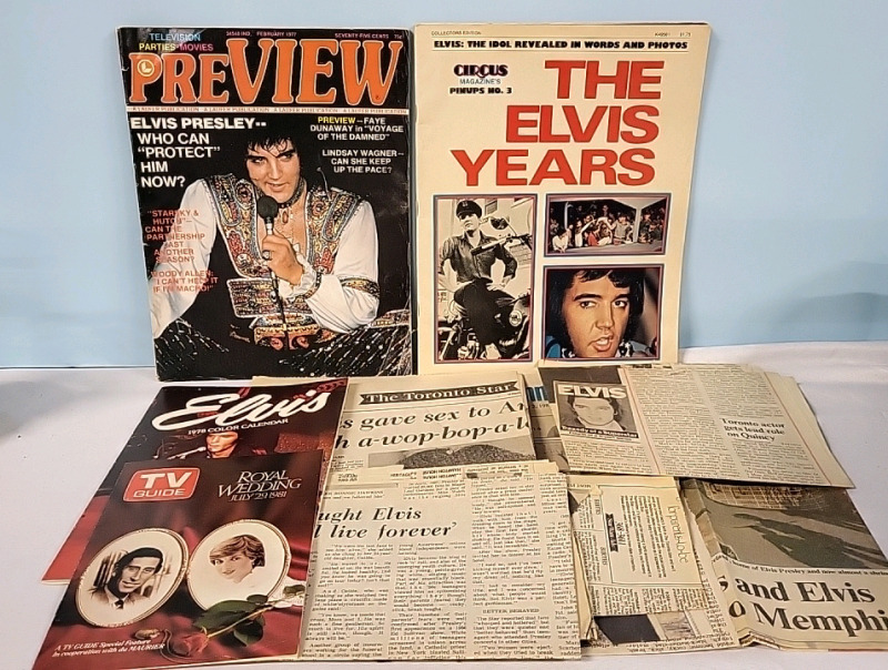 Vintage Elvis Magazines & Ephemera