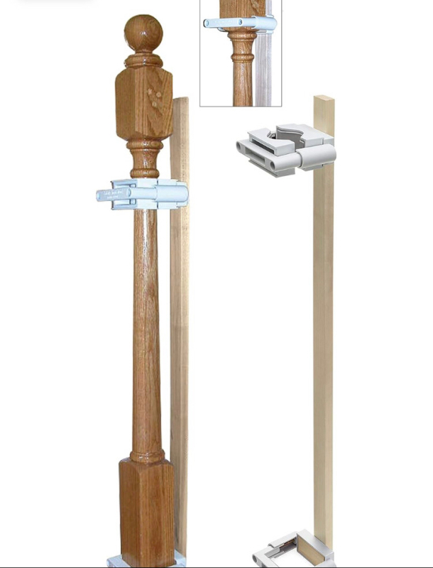 New Safety Innovations No Hole Stairway Baby Gate Mounting Kit