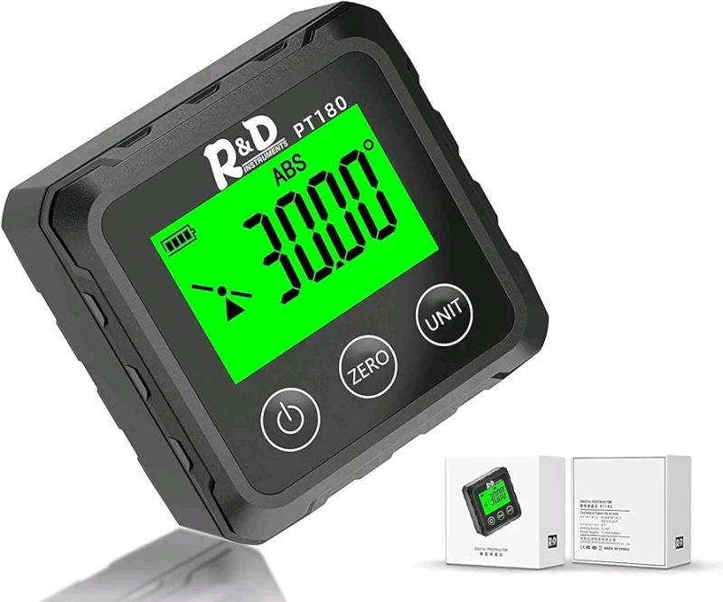 New - Digital Angle Gauge Level Box Protractor , Digital Inclinometer Angle Finder w/Magnetic Base