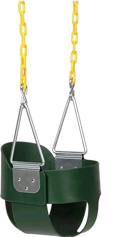 New - Eastern Jungle Gym Heavy-Duty High Back Full Bucket Toddler Swing Seat