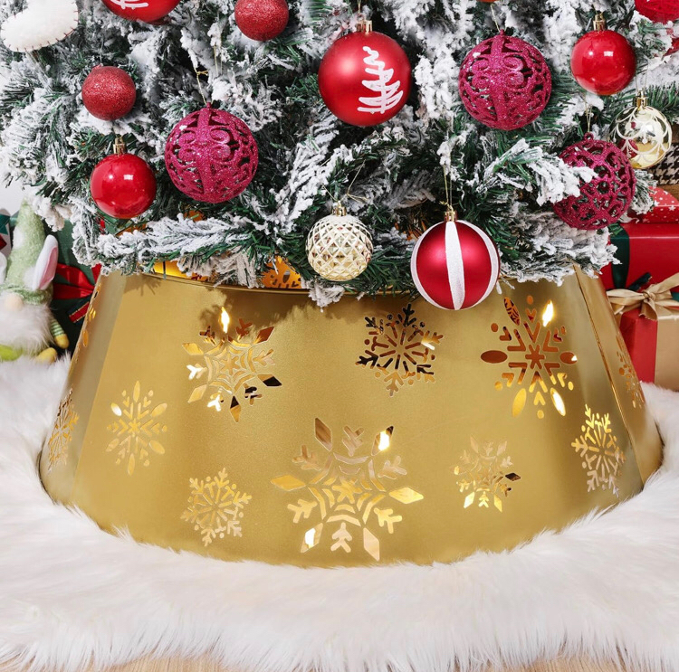 New Lewondr Metal Christmas Tree Collar