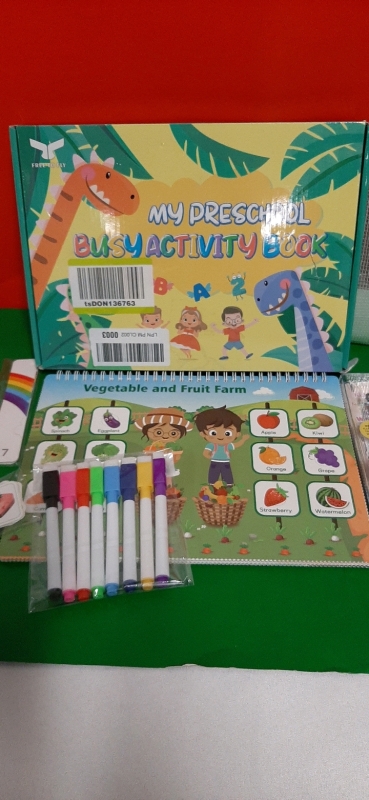 New Preschool Activity Book and a Time Teaching Wrist Watch