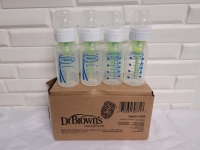 New - Dr Browns Natural Flow Baby Bottles 4-Pack . 120ml per bottle