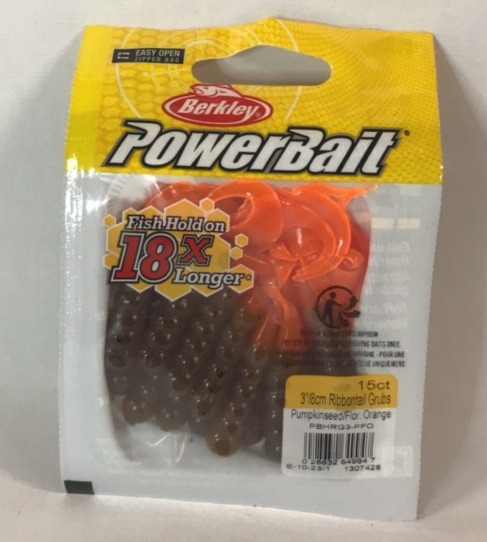 New PowerBait Ribbontail Grubs Fishing Bait