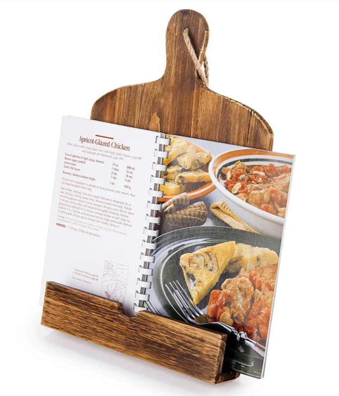 NEW Wooden Recipe Book Holder