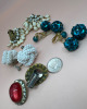 Four Pair Vintage Earrings - 6