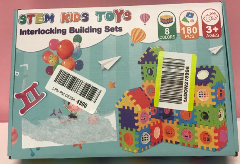 New 180Pcs Stem Kids Toys Interlocking Building Sets