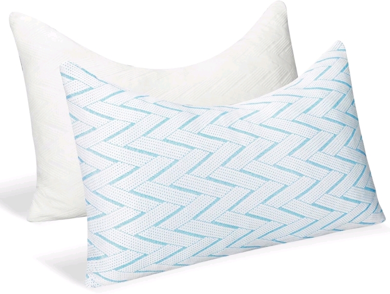 2 New FHSET Queen Size Adjustable Foam Pillows