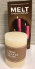 New Melt Candle Company Candle 4 in Unsented Pillar