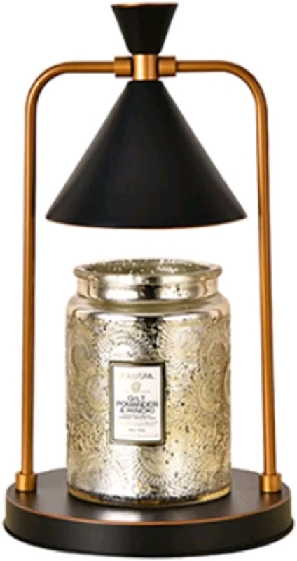 New Electric Candle Warmer Lamp W/Timer & Dimmer - Black