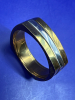 Statement Hoop Earrings 3 tone Spinner Ring - 4
