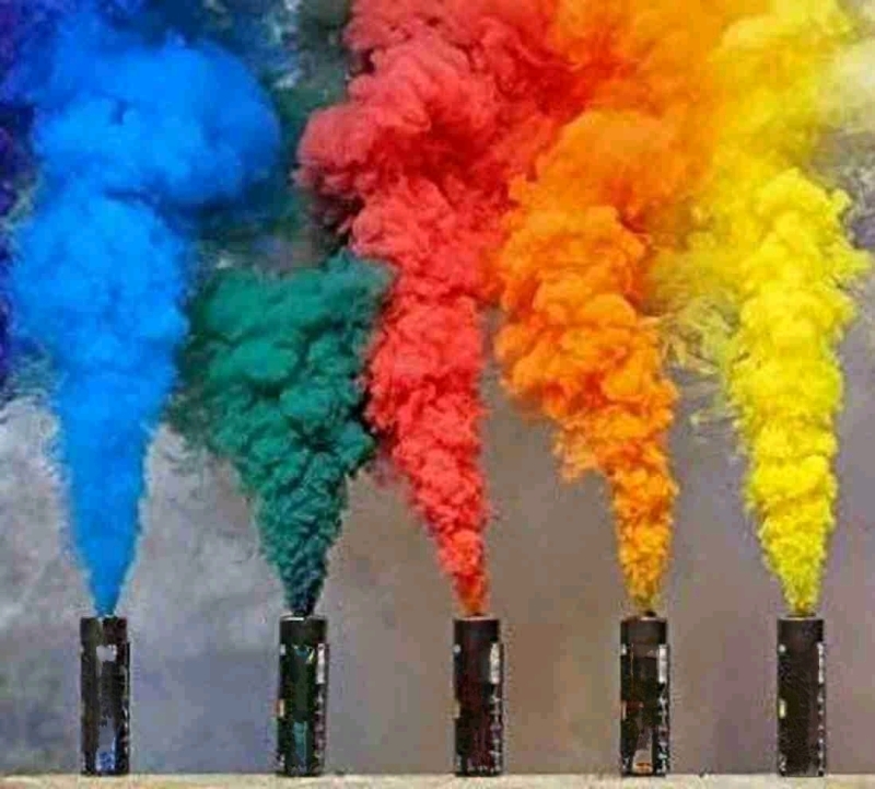 10 New Coco Colours Rainbow Fog Cannons (2 Packages, 5 Cannons per Lot)