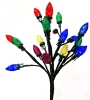 Solar Powered Christmas Decorative Light-Up Trees : 4 Tree of Lights Attached to 1 Power Source