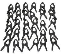 30 New 3.5" Plastic Spring Clamps