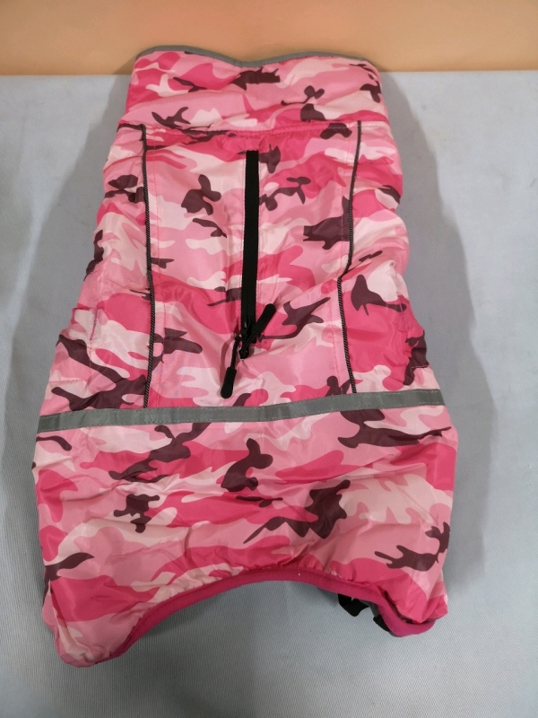 Large Size Dog Coat in Pink Camo