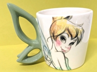 New DISNEY Tinker Bell Ceramic Mug with Figural Wings Handle