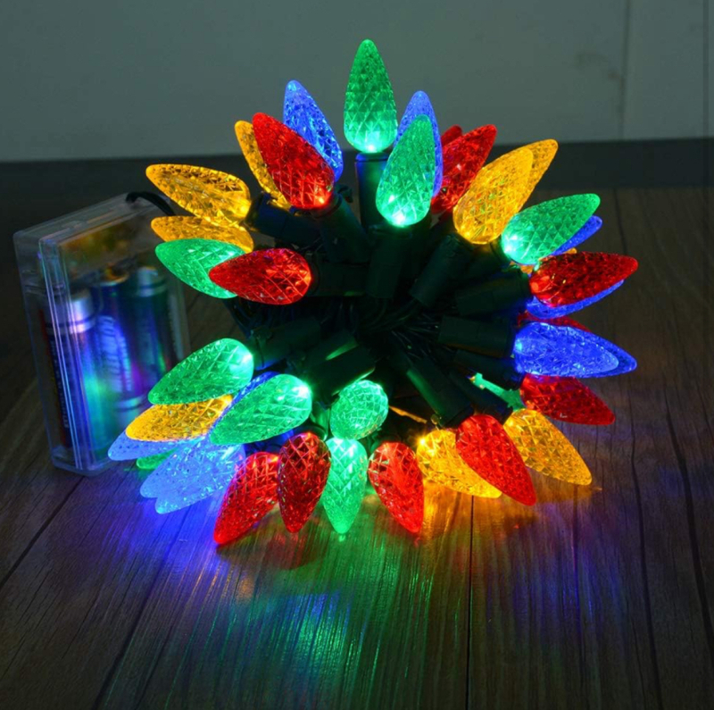 Homeleo 50 Count Battery Operated Christmas Lights