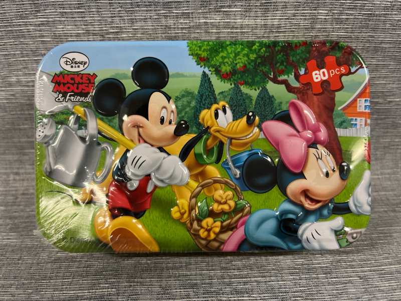 New Disney Micky Mouse Iron Box Puzzle