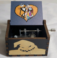 The Nightmare Before Christmas Wooden Music Box , Working