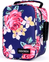 New OZCHIN Large Smell-Proof Bag with Combination Lock & Rose Gold Grinder + Rolling Tray