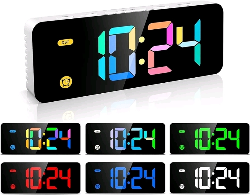 New Hodik Colour LED Alarm Clock