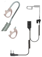 New Kenwood SENTINEL K1 Black Diamond Coiled Tube Earpiece + 2 (Right Ears, Small) Semi Custom Earmolds + Coiled Tube Combo